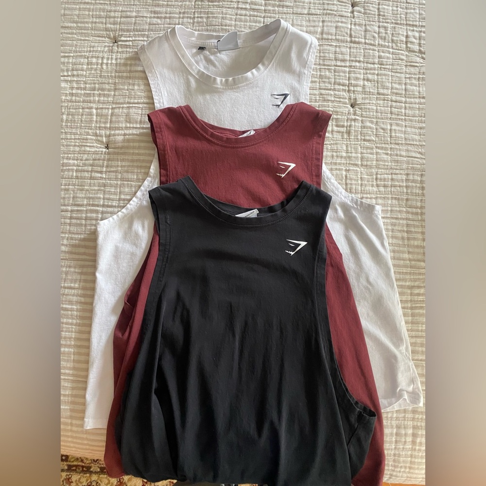 Gym shark sleeveless tanks